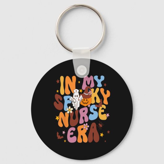 Porte-clés Rétro Dans Mon Époque Éffrayante Infirmière Drôle  (Recto)