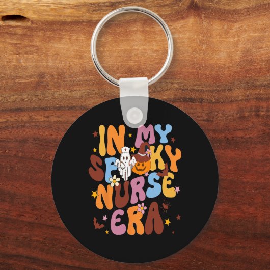 Porte-clés Rétro Dans Mon Époque Éffrayante Infirmière Drôle  (Recto)