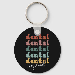 Porte-clés Retro Dental Squad Dental Team Dental Staff
