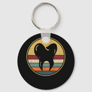 Porte-clés Retro Dentist Dental Docteur dentaire Vintage dent