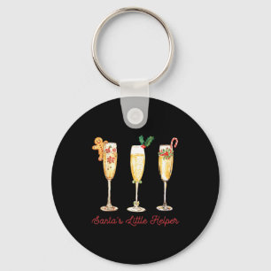 Porte-clés Rétro drôle Le Petit Aide du Père Noël Martini Joy