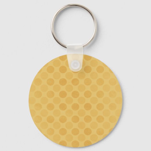 Porte-clés Retro faded yellow circles pattern (Recto)