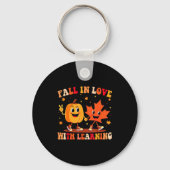 Porte-clés Retro Fall In Love With Learning Autumn Pumpkin Te (Recto)