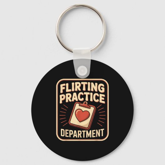 Porte-clés Retro Flirting Practice Department Funny Valentine (Recto)