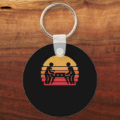 Porte-clés Retro Foosball Vintage Table Soccer (Recto)