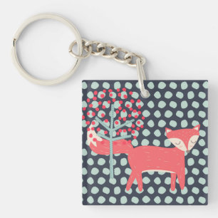 Porte-clés Retro Fox