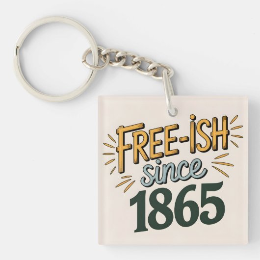 Porte-clés Retro Free-ish depuis 1865 Junetdix (Devant)