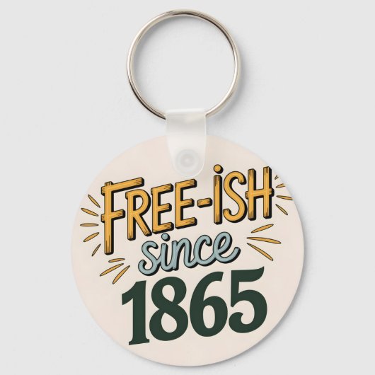 Porte-clés Retro Free-ish depuis 1865 Junetdix (Recto)
