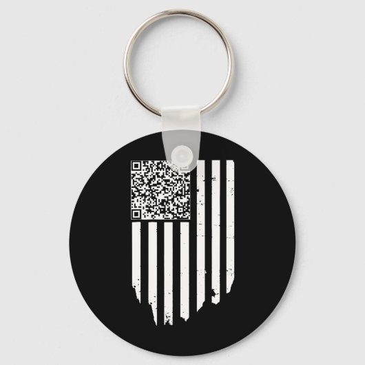 Porte-clés Retro Funny Qr Trump Code de danse (Recto)