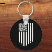 Porte-clés Retro Funny Qr Trump Code de danse (Recto)