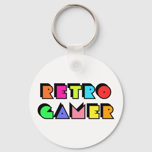 Porte-clés Retro Gamer (Recto)