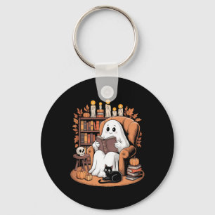 Porte-clés Retro Ghost Reading Books