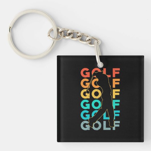 Porte-clés Retro Golfer (Devant)