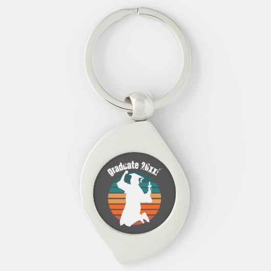 Porte-clés Retro Graduate Jumping pour Joy Rainbow (Devant)