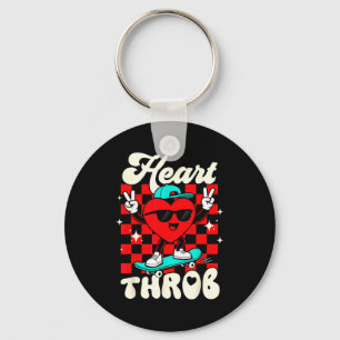 Porte-clés Rétro Groovy Coup de Foudre Saint Valentin Tout-Pe