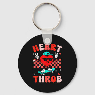 Porte-clés Retro Groovy Coup de Foudre Saint-Valentin Tout-Pe