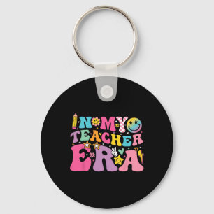 Porte-clés Rétro Groovy Dans Mon Ère D'Enseignement Meilleure