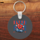 Porte-clés Retro Groovy Heart Throb Valentines Day Toddlers B (Recto)