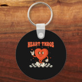 Porte-clés Retro Groovy Heart Throb Valentines Day Toddlers B (Recto)
