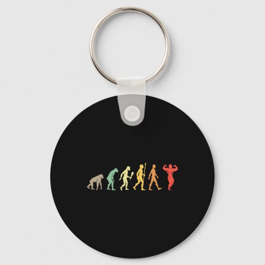 Porte-clés Retro Gym Motivation Gift Idea Funny Bodybuilding (Recto)