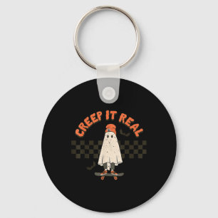 Porte-clés Retro Halloween Creep it real Ghost Boy Fall Seaso