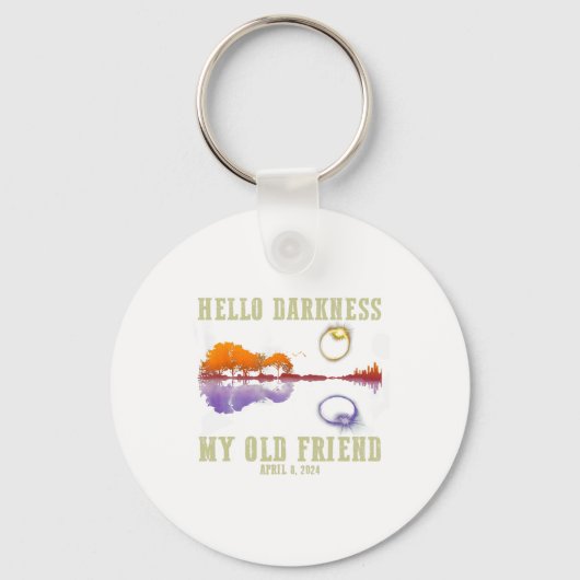 Porte-clés Retro Hello Darkness Mon Vieux Ami Drôle Total Sol (Recto)