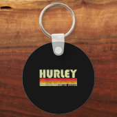 Porte-clés Retro Hurley Home State Cool 70s 80s Style Sunset (Recto)
