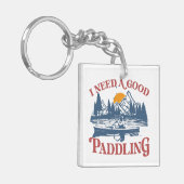 Porte-clés Rétro I Need A Good Paddling Kayaking Kayaker (Devant gauche)