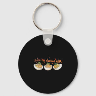 Porte-clés Rétro ici pour les œufs farcis de Thanksgiving Hom
