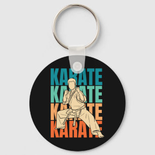 Porte-clés Retro Karate Fighter - Arts Martiaux Karate Vintag