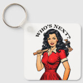 Porte-clés Retro Killer Housewife “Who’s Next?” Keychain (Recto)