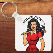 Porte-clés Retro Killer Housewife “Who’s Next?” Keychain (Recto)
