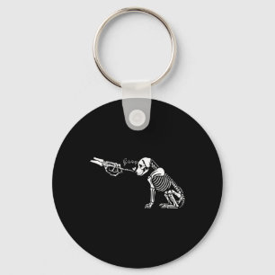 Porte-clés Retro mignon squelette main botte chien drôle Hall