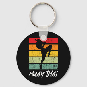 Porte-clés Retro Muay Thai Vintage Mixed martial art Arts mar