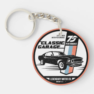 Porte-clés Retro Muscle Car Revival T-shirt