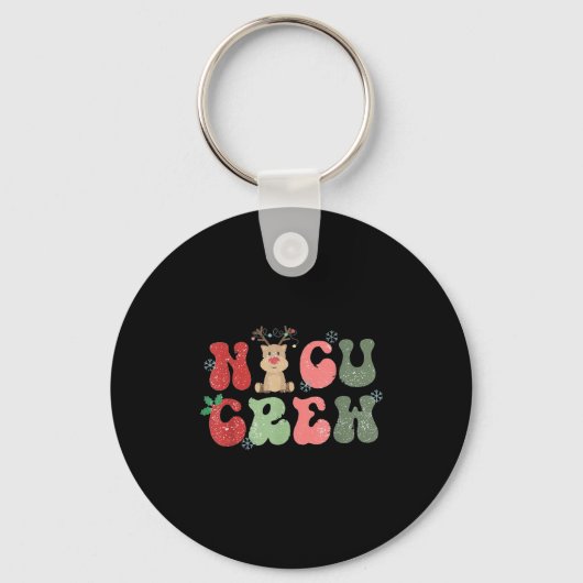 Porte-clés Retro Nicu Crew Christmas Lights Reindeer Neonatal (Recto)