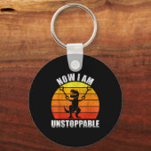 Porte-clés Retro Now I Am Unstoppable Shirt Funny T-rex Vinta (Recto)