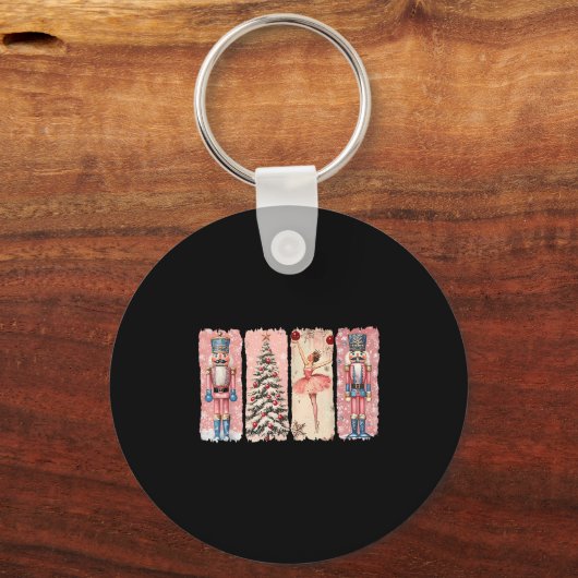 Porte-clés Retro Nutcracker Ballet Nk Christmas Xmas Vibes Wo (Recto)