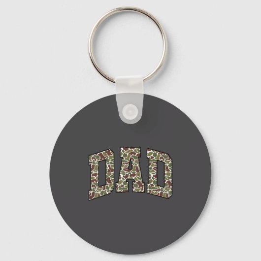 Porte-clés Retro Old Camo Dad Camouflage Fathers Day (Recto)