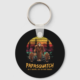 Porte-clés Retro Papa Squatch Comme Un Grand-Père Drôle Bigfo