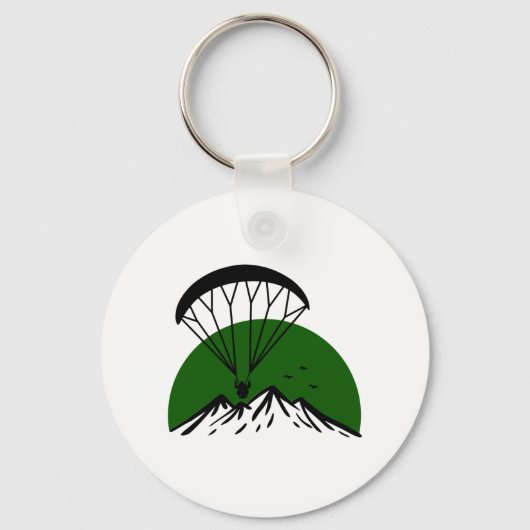 Porte-clés Rétro paramoteur (Recto)