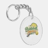 Porte-clés Retro Pickleball Mama Keychain Mother's Day (Devant gauche)