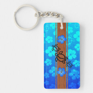 Porte-clés Rétro planche de surf de Honu