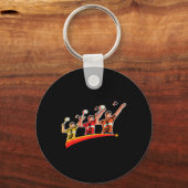Porte-clés Retro Play Badminton Sport Player Shuttle (Recto)