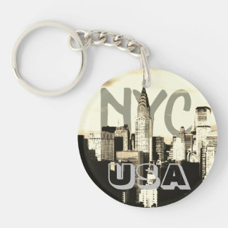 Porte-clés Retro Pop Art Comic New York City NYC USA