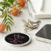 Porte-clés Rétro porte - clé au néon d'heure heureuse de (Côté)