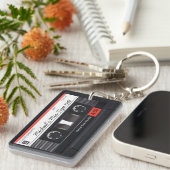 Porte-clés Rétro porte - clé personnalisé de Mélange-bande (Devant droit)