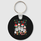 Porte-clés Retro Profol Silent Night Icu Nurses Funny Merry C (Recto)