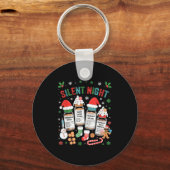 Porte-clés Retro Profol Silent Night Icu Nurses Funny Merry C (Recto)