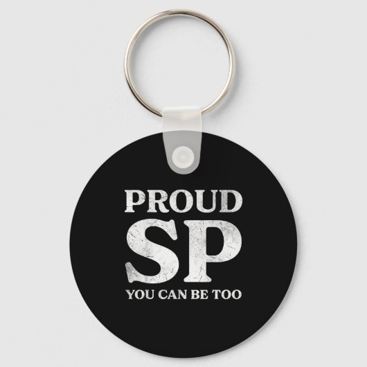 Porte-clés Retro Proud Sp Anti Scientology Funny Quote Idea  (Recto)